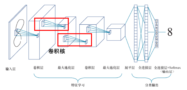 卷积网络的结构图